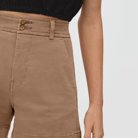 Everlane The Way-High Twill Short Size 6 - Picture 3 of 8